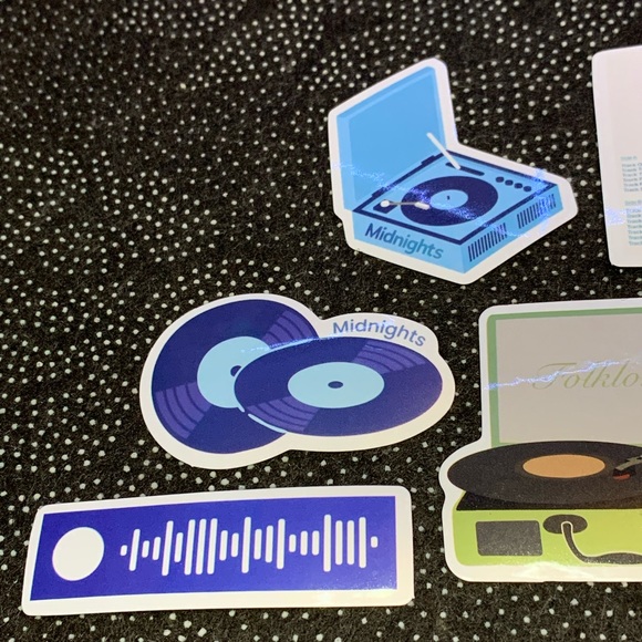 New - 8 Pack Taylor Swift Waterproof Vinyl Tumbler Stickers Midnights Folklore - Picture 3 of 16